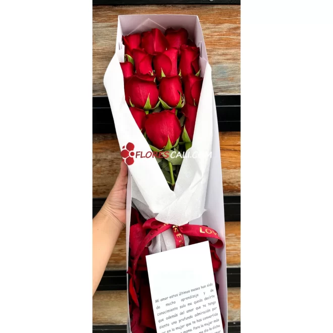 Caja de rosas en cali dia de la Madre 