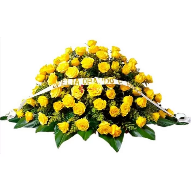 Cubre caja rosa amarilla flores en cali