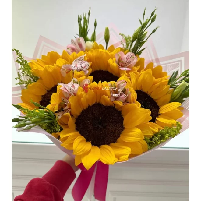 Bouquet girasoles coquette en cali