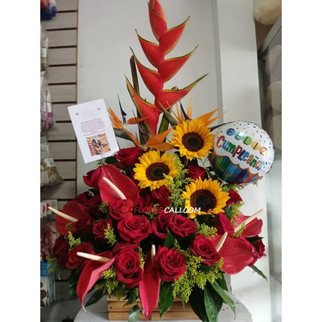 Arreglo floral para ella flores cali