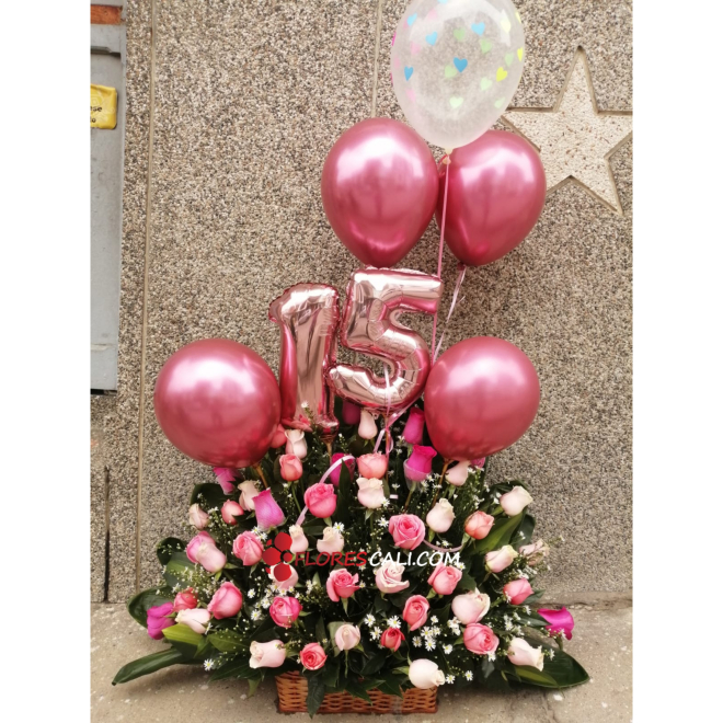 Arreglo explosion rosa para ti en cali