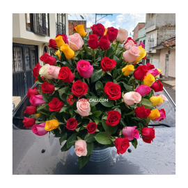 Canasta florar amor floristeria en cali Dia de la Madre 