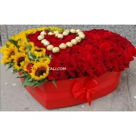 Corazon para enamorar flores en cali