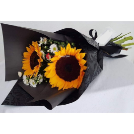 Bouquet de 2 girasoles floristeria en cali