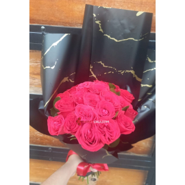 Bouquet de rosa roja coreano en cali