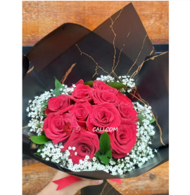 Bouquet de rosa roja coreano en cali