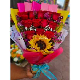 Bouquet escalerita de amor floristeria en cali