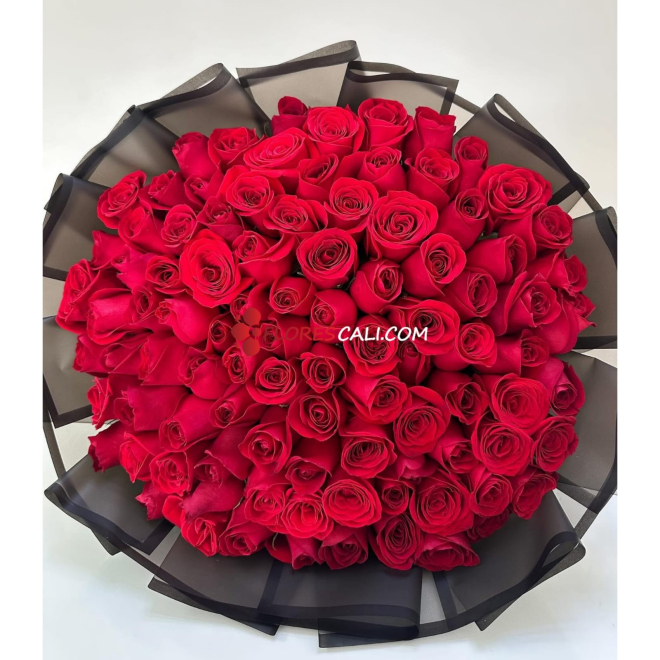 Bouquet de 100 rosas Dia de la Madre flores en cali