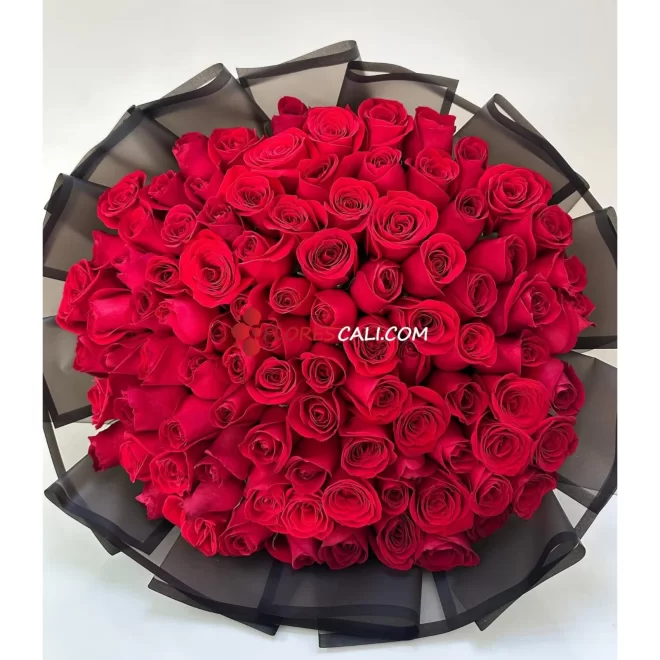 Bouquet de 100 rosas Dia de la Madre flores en cali
