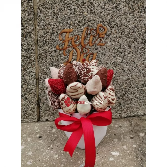 Fresas con chocolate Floristeria en cali Dia de la Madre