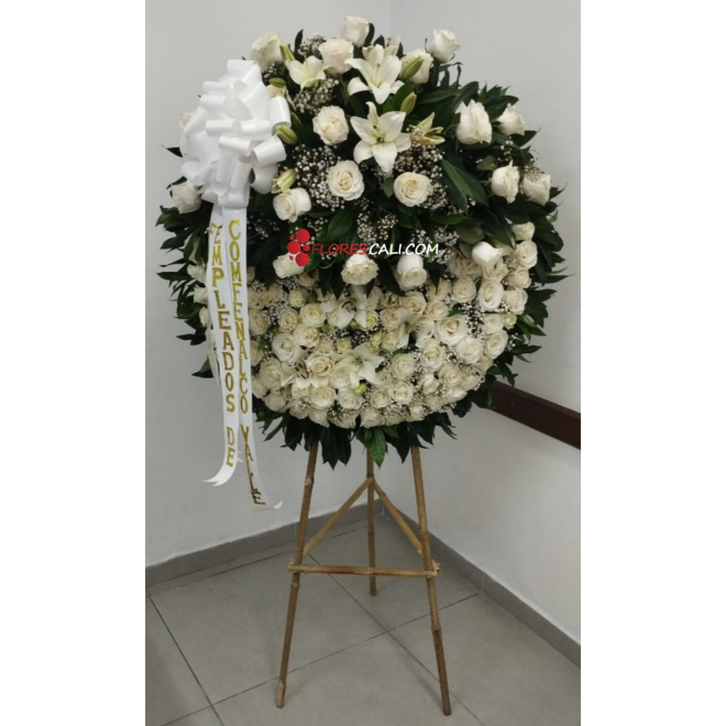 Corona funebre especial redonde cali