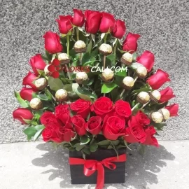 Ramo de rosas y chocolates Dia de la Madre En Cali 