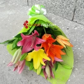 Bouquet lirios surtidos 