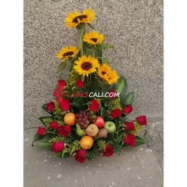 Ramos de Flores y Frutas floristerias en cali