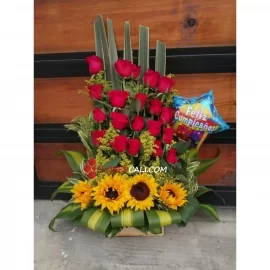 Linea de amor rosas girasoles flores cali Dia de la Madre 