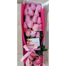 Caja de rosas feliz Flores en cali