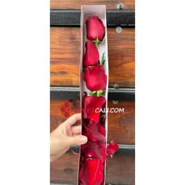 Caja x3 rosas, floristeria en cali 
