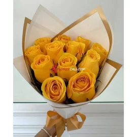 Bouquet de rosas amarillas flores cali