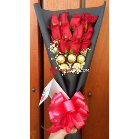 Bouquet chocolates y rosas para ti en cali