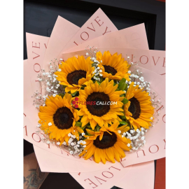 Bouquet de girasoles para San Valentin cali